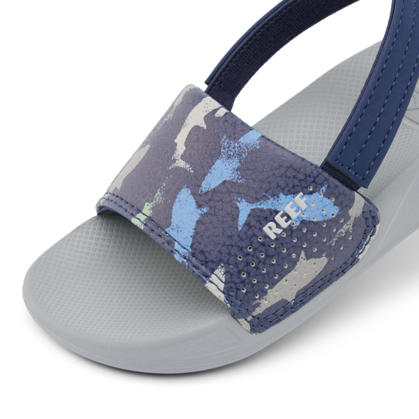 Reef Little Boys' Sandals (2-4 Years) Little One Slide Navy Shark