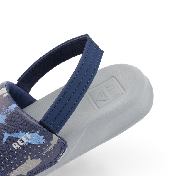 Reef Little Boys' Sandals (2-4 Years) Little One Slide Navy Shark