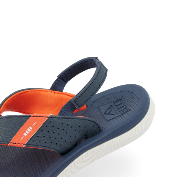 Reef Little Boys' Sandals (2-4 Years) Little Santa Ana Navy/White/Orange
