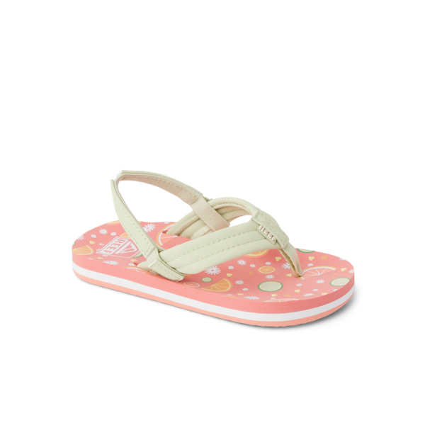 Reef Little Girls' Sandals (2-4 Years) Little Ahi Citrus Fruit