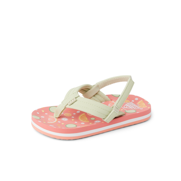 Reef Little Girls' Sandals (2-4 Years) Little Ahi Citrus Fruit