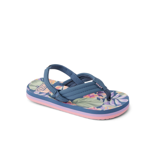 Reef Little Girls' Sandals (2-4 Years) Little Ahi Indigo Tropical