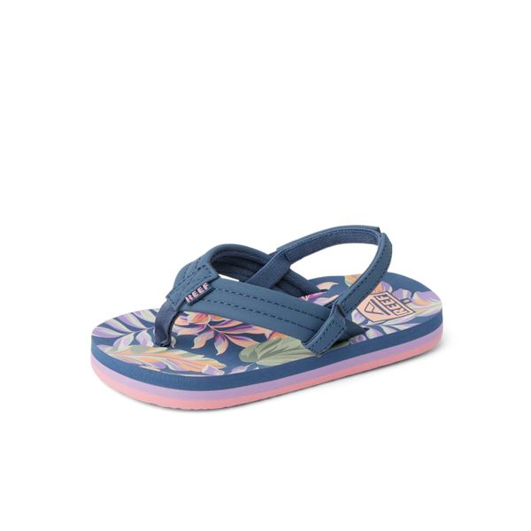Reef Little Girls' Sandals (2-4 Years) Little Ahi Indigo Tropical