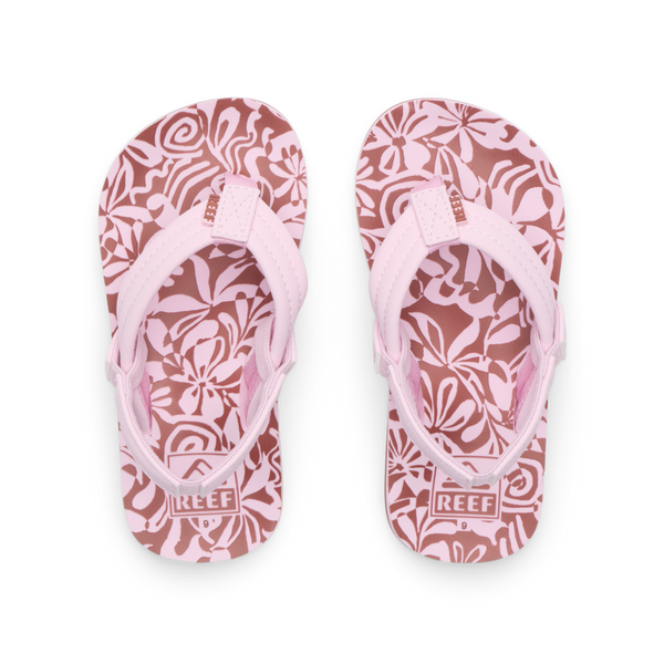 reef Little Girls' Sandals (2-4 Years) Little Ahi Pink Modern Floral