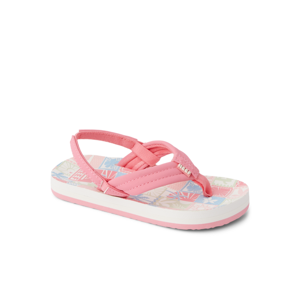 Reef Little Girls' Sandals (2-4 Years) Little Ahi Sunset Stamp