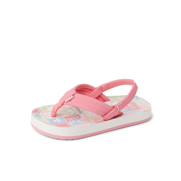 Reef Little Girls' Sandals (2-4 Years) Little Ahi Sunset Stamp