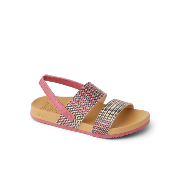 Reef Little Girls' Sandals (2-4 Years) Little Cushion Vista Pink Raffia