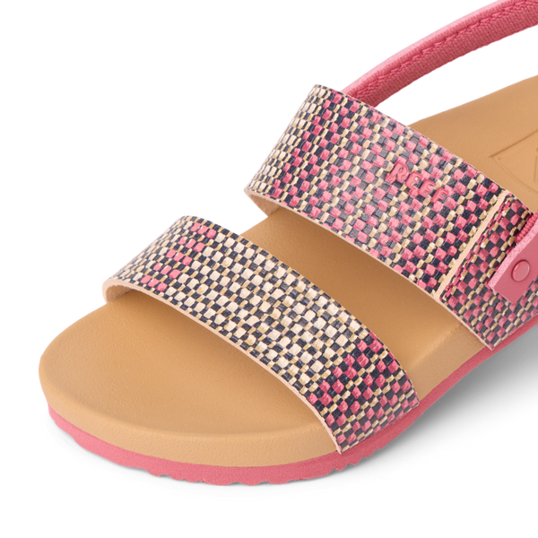 Reef Little Girls' Sandals (2-4 Years) Little Cushion Vista Pink Raffia