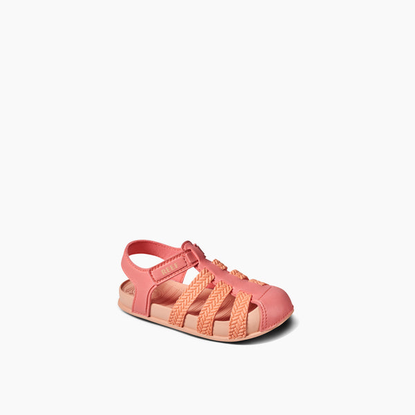 Reef Little Girls' Sandals (2-4 Years) Little Water Beachy Coral Mix