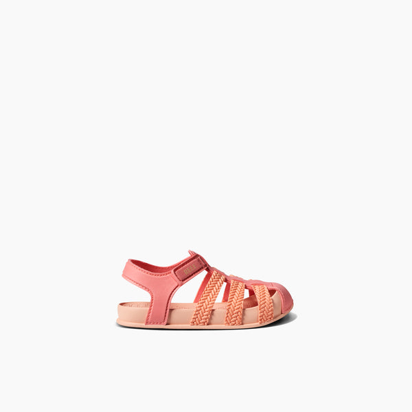 Reef Little Girls' Sandals (2-4 Years) Little Water Beachy Coral Mix