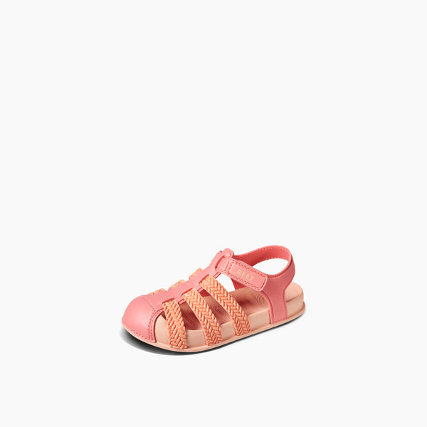 Reef Little Girls' Sandals (2-4 Years) Little Water Beachy Coral Mix