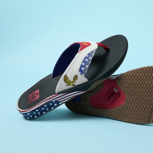 Reef Men's Bottle Opener Styles Fanning Golden Eagle Black