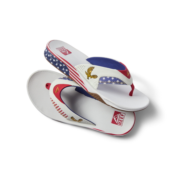 Reef Men's Bottle Opener Styles Fanning Golden Eagle White