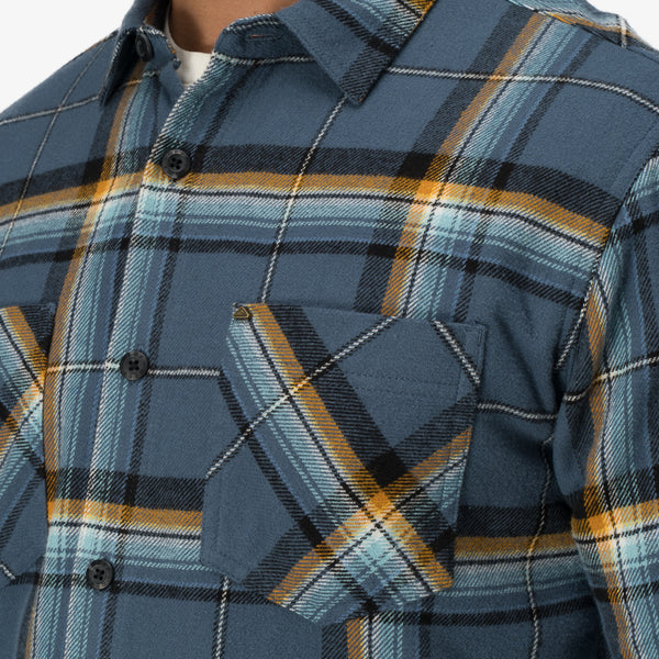 Reef Men's Jackets & Outerwear Dyson Flannel Shirt Orion Blue