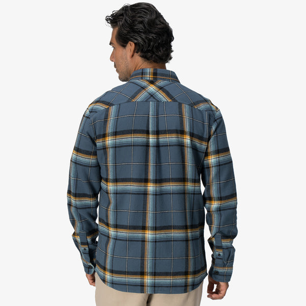 Reef Men's Jackets & Outerwear Dyson Flannel Shirt Orion Blue