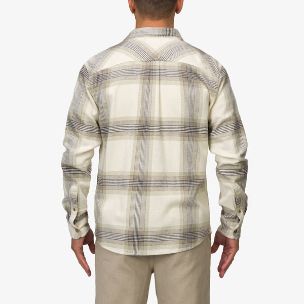 Reef Men's Jackets & Outerwear Houston Flannel Shirt Almond Milk