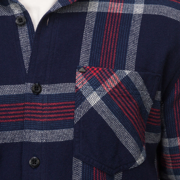 Reef Men's Jackets & Outerwear Houston Flannel Shirt Outerspace