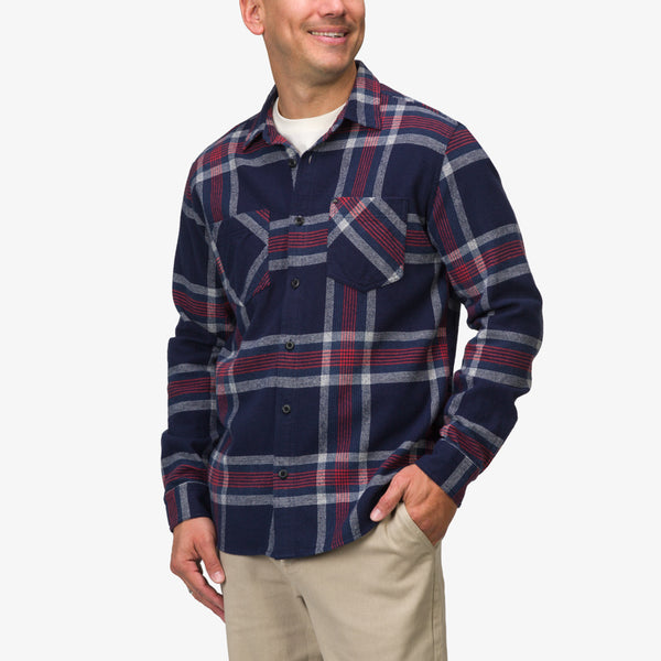 Reef Men's Jackets & Outerwear Houston Flannel Shirt Outerspace