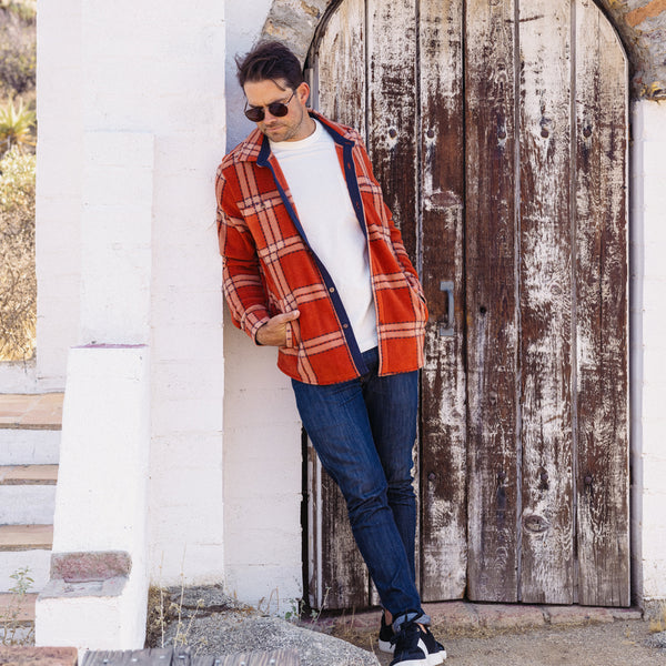 Reef Men's Jackets & Outerwear Karter Shirt Jacket Cinnabar