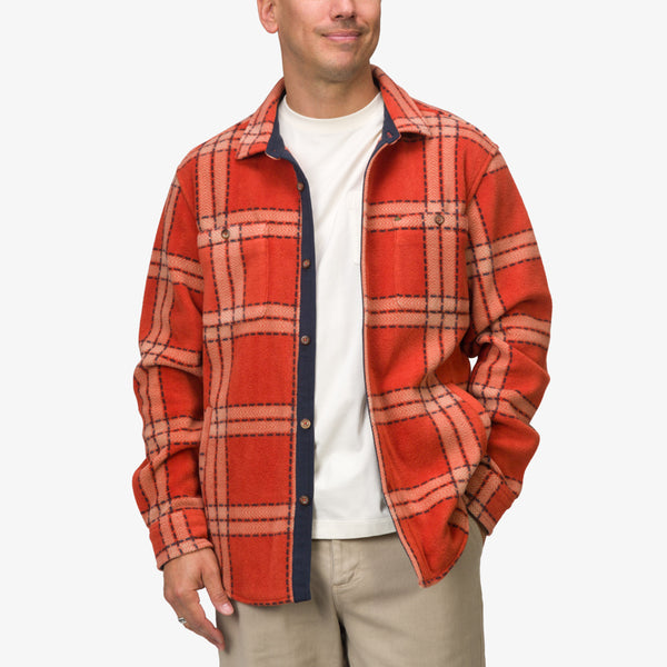 reef Men's Jackets & Outerwear Karter Shirt Jacket Cinnabar