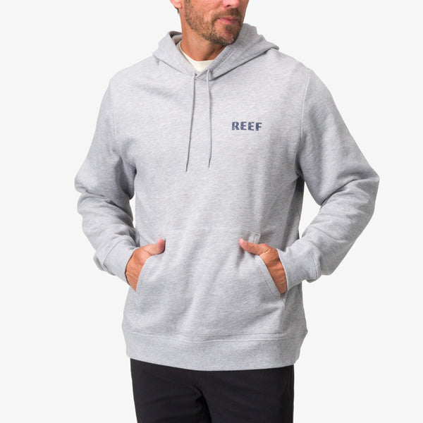 Reef Men's Jackets & Outerwear Wellie Too Hoodie Heather Grey