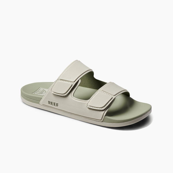 Reef Men's Leather Sandals Cushion Tradewind Stone/Oilve
