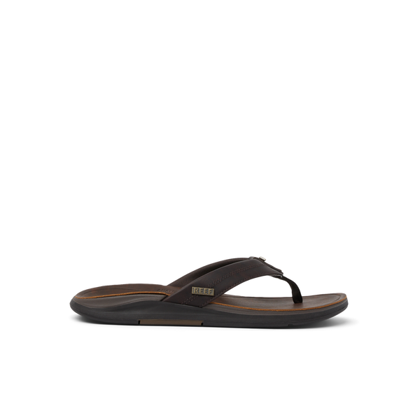 reef Men's Leather Sandals Leather Offshore Dark Brown