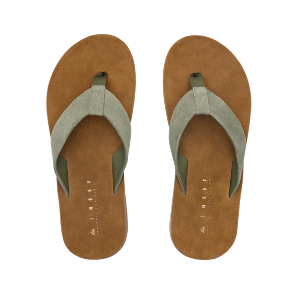 Reef Men's Leather Sandals Ojai Classic Faded Olive