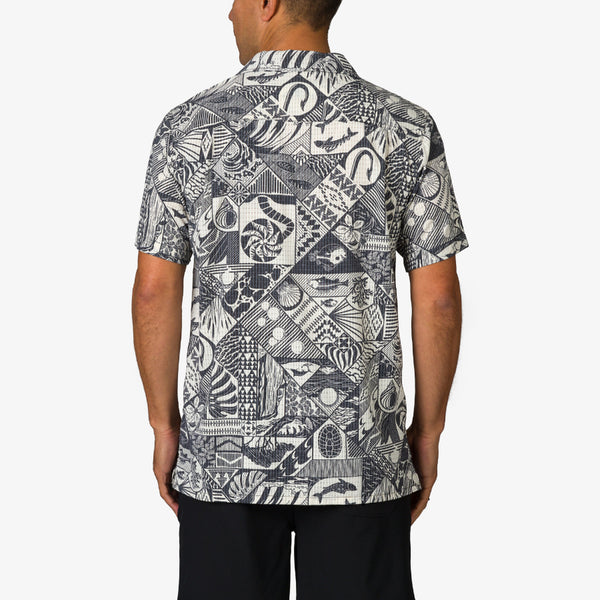 Reef Men's Shirts And Tees Beckham Camp Shirt Meteorite