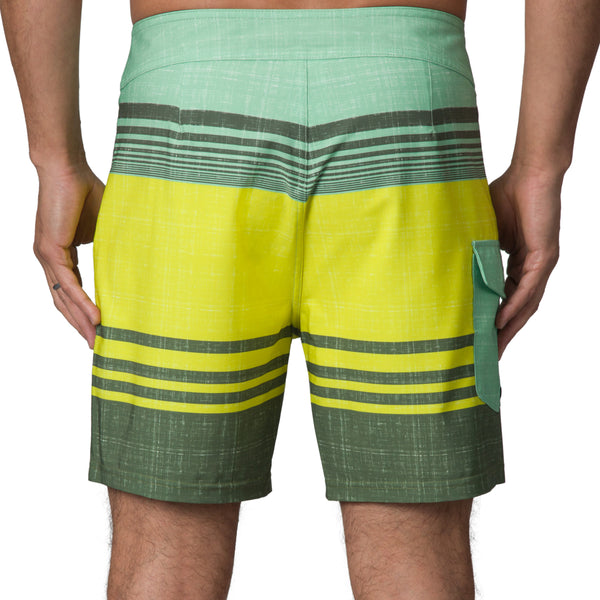 Reef Men's Shorts Boardshorts & Pants Casey Stripe Boardshort 17" Fair Green