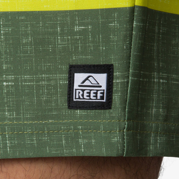 Reef Men's Shorts Boardshorts & Pants Casey Stripe Boardshort 17" Fair Green