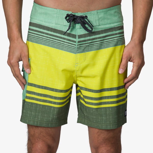 reef Men's Shorts Boardshorts & Pants Casey Stripe Boardshort 17" Fair Green