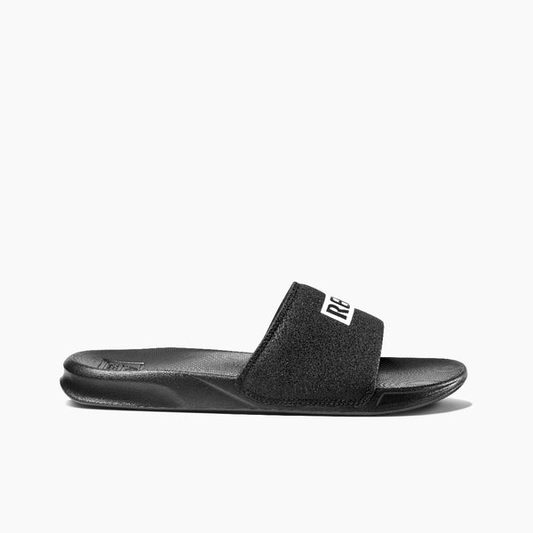 reef Men's Water Friendly Footwear Reef One Slide Reef Black/White