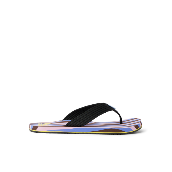 reef Men's Water Friendly Footwear REEF X Ebony Beach Club Original Stripes Ebony Purple Brown