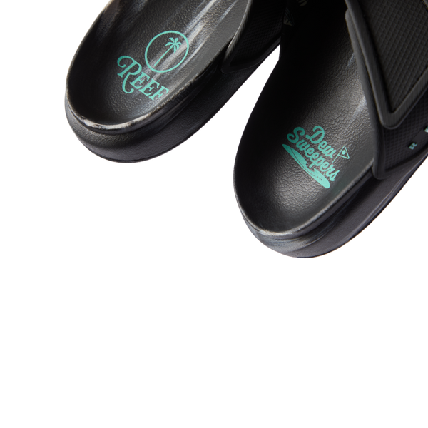 Reef Men's Water Friendly Footwear Reef X Palm Golf Oasis Adapt Black X Palm