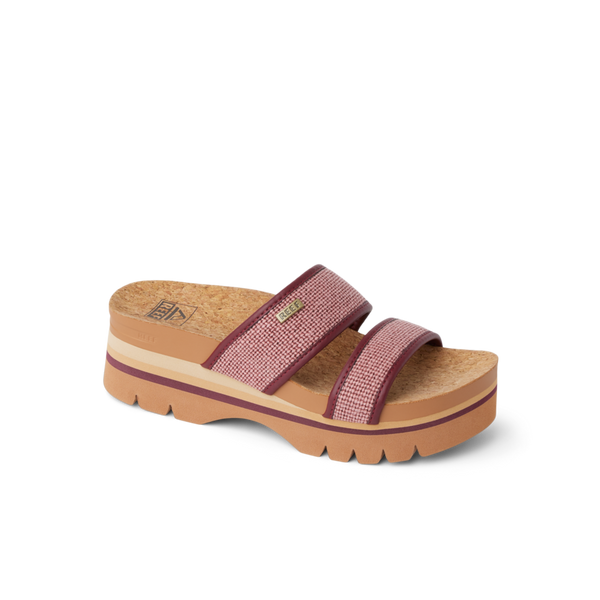 Reef Platform Styles Cushion Vista Higher Burgundy Canvas