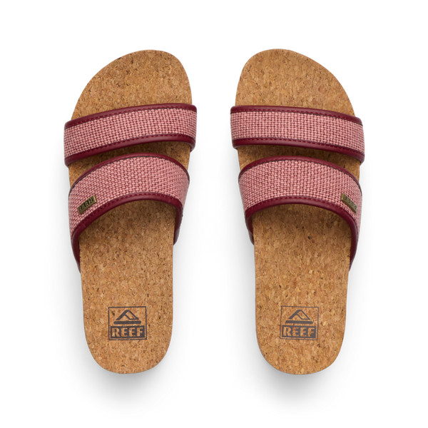 Reef Platform Styles Cushion Vista Higher Burgundy Canvas