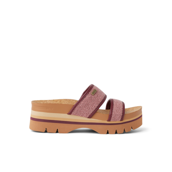 reef Platform Styles Cushion Vista Higher Burgundy Canvas