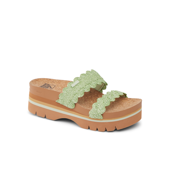 Reef Platform Styles Cushion Vista Higher Scalloped Green