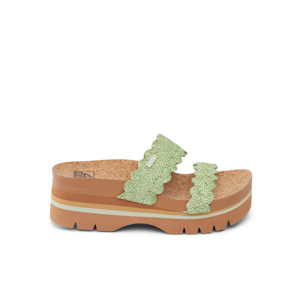 reef Platform Styles Cushion Vista Higher Scalloped Green