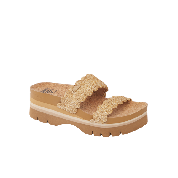 Reef Platform Styles Cushion Vista Higher Scalloped Tan