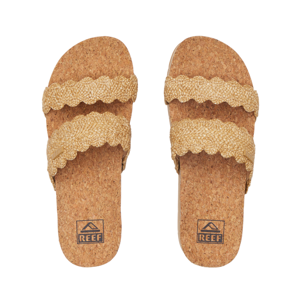 Reef Platform Styles Cushion Vista Higher Scalloped Tan