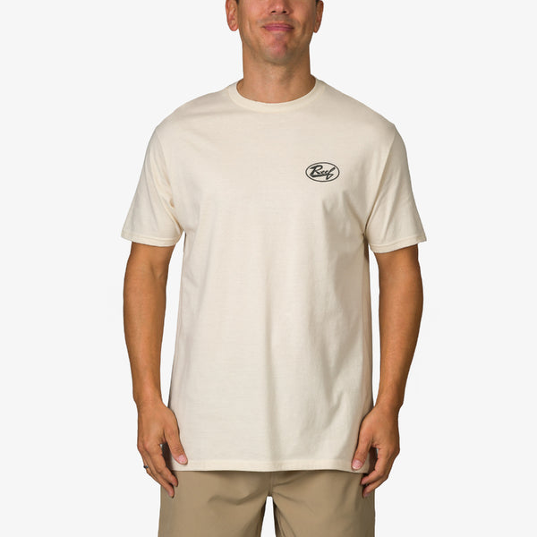 reef All Men's Apparel & Accessories Auto Tee Cream
