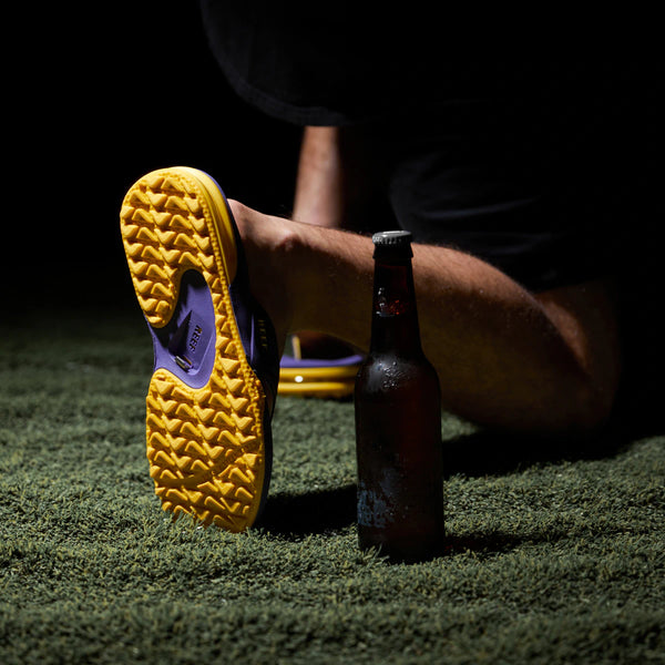 Reef Fanning Pregame Fanning Pregame Purple/Gold