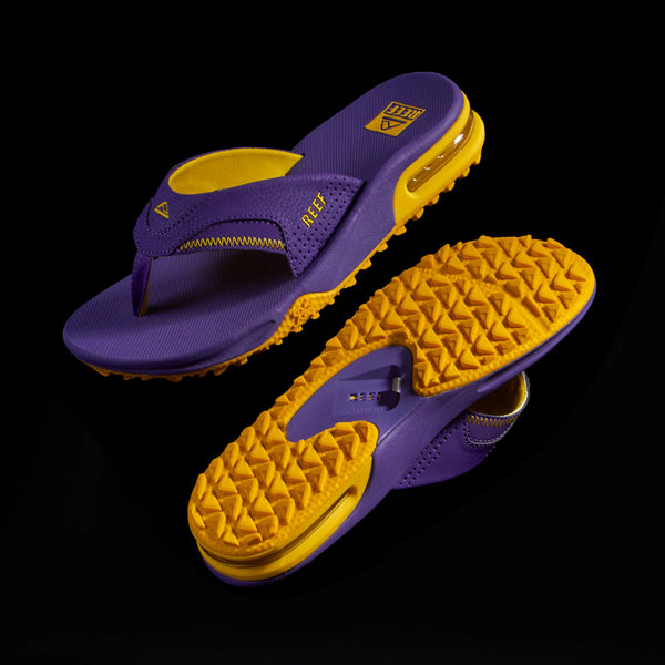 Reef Fanning Pregame Fanning Pregame Purple/Gold