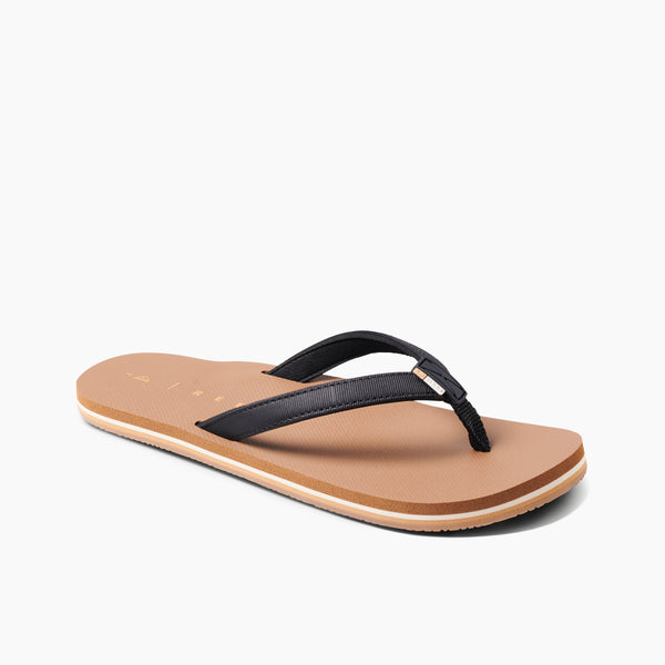 Reef Flat Sandals & Flip Flops Reef Solana Black/Tan