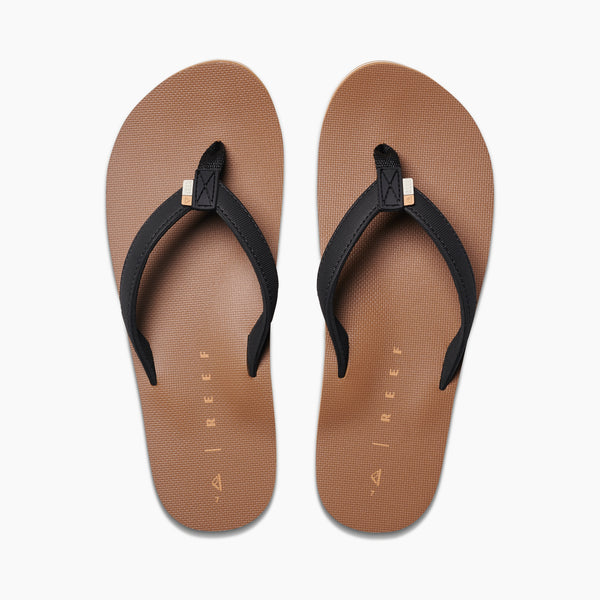 Reef Flat Sandals & Flip Flops Reef Solana Black/Tan