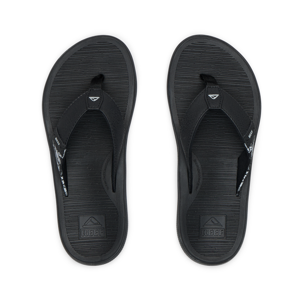 Reef Flat Sandals & Flip Flops Santa Ana Black/White