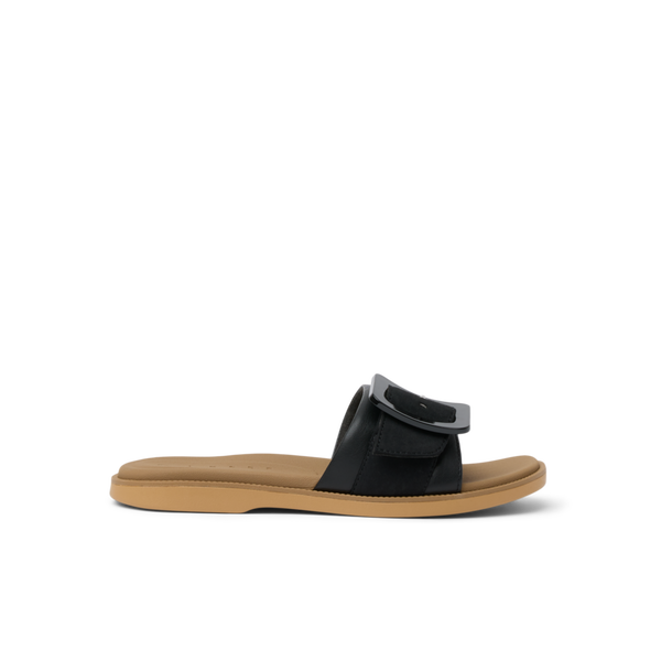 reef Flat Sandals & Flip Flops Sunny Emma Black/Tan