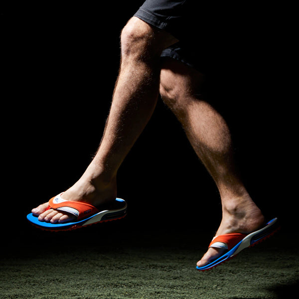 Reef Men's Flip Flops Fanning Pregame Orange/Blue